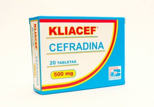 [002904] KLIACEF CAP 500MG X 20 CEFRADINA BIOQUIFAR