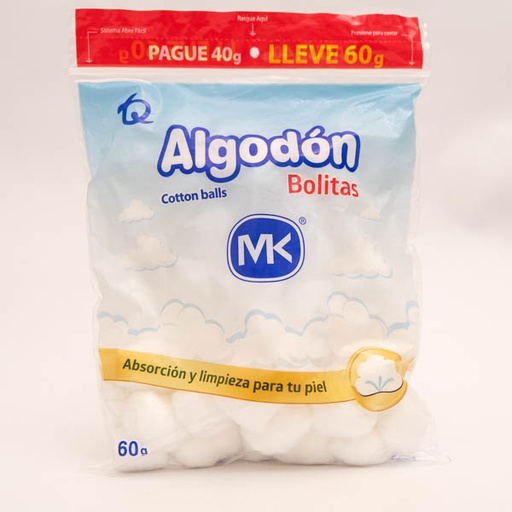 [004603] ALGODON POMOS 40GR GTS 20GR MK