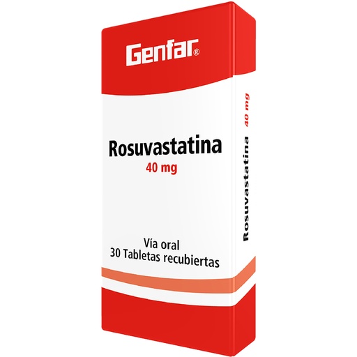 [007644] ROSUVASTATINA TAB 40MG X 30  GF