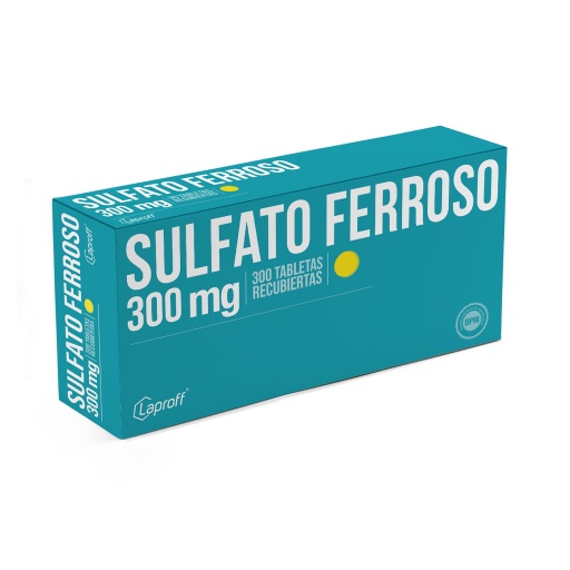 [001132] SULFATO FERR TAB 300MG X 300  LAPROFF