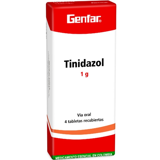 [001258] TINIDAZOL TAB 1GR X 4 GF